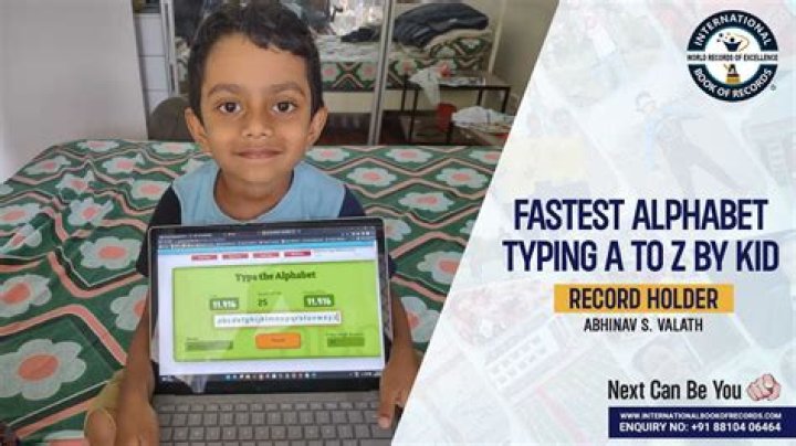 Who is the fastest 10 year old typer?