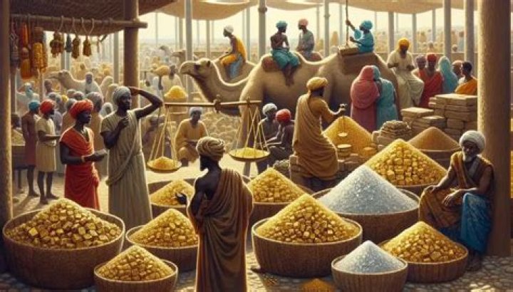 Why did people trade for gold?