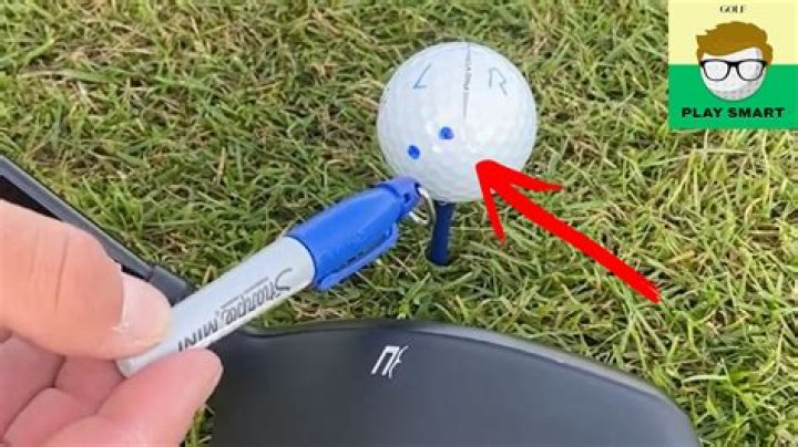 Why do golfers put dots on their balls?