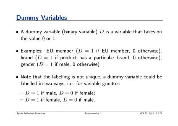 Why do we omit one dummy variable?