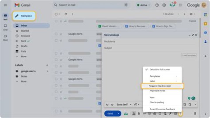 Why does my Gmail not have a read receipt option?