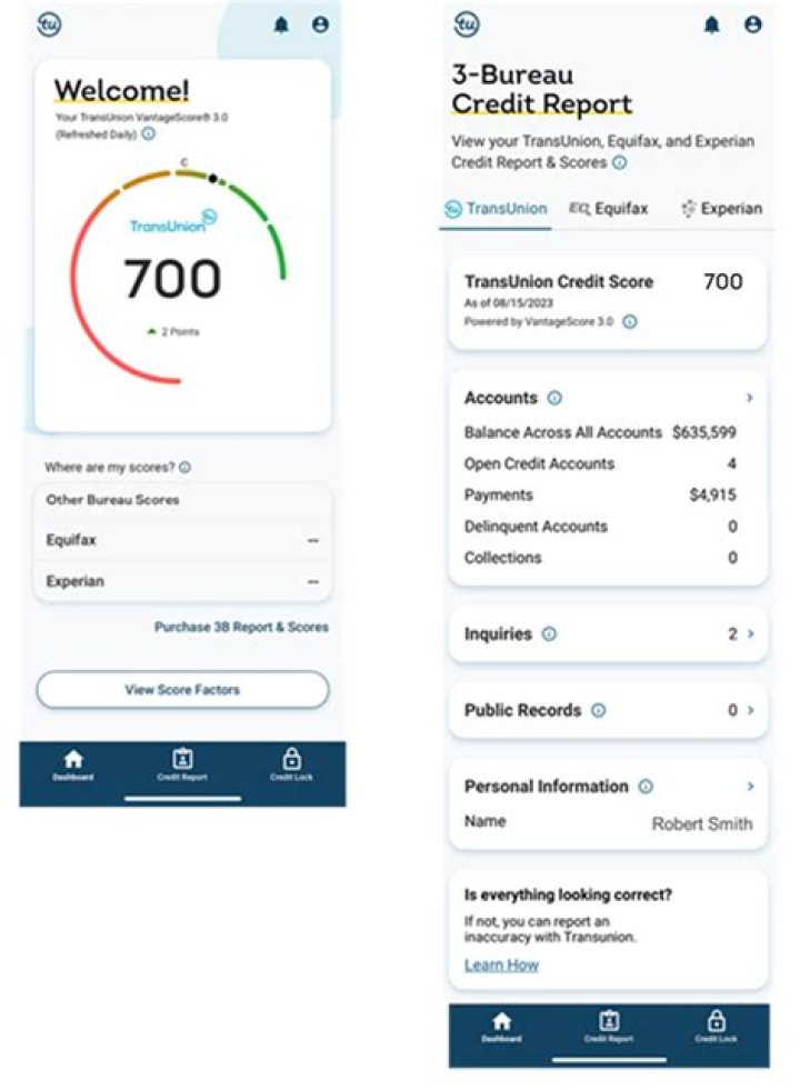 Why does my TransUnion say no score?
