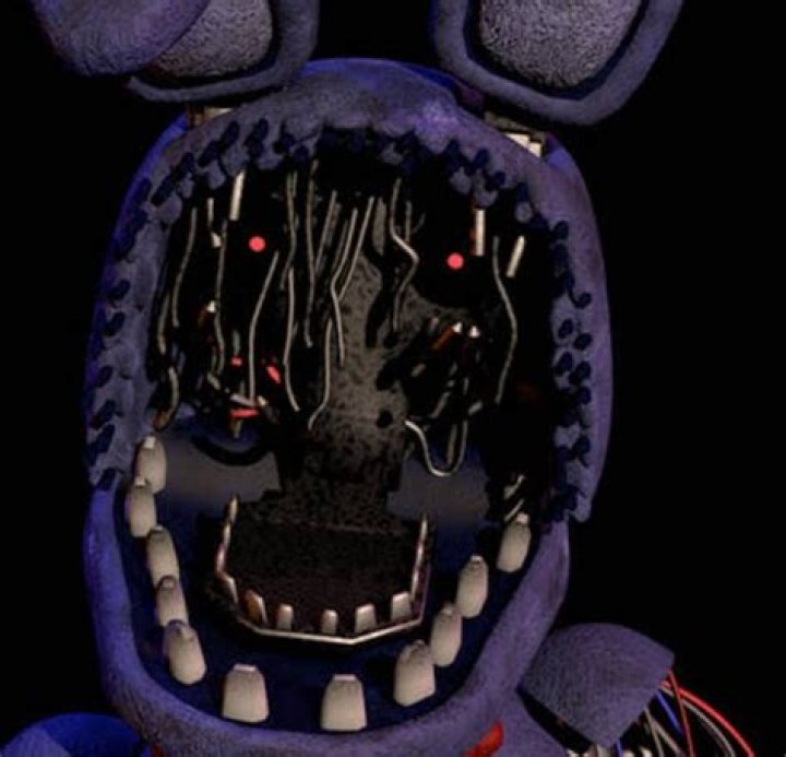 Why does withered Bonnie have no face?