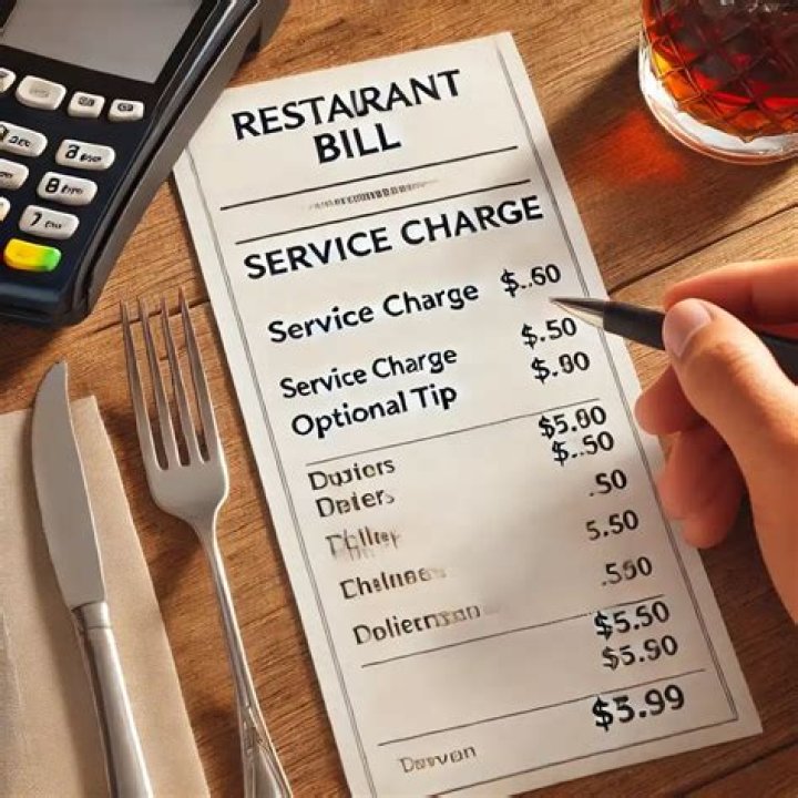 Why is there a service charge on my restaurant bill?