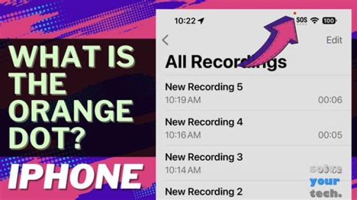 Why is there an orange dot on my iPhone when I'm not using my microphone?
