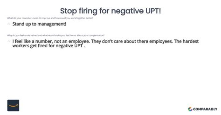 Will Amazon fire you for negative UPT?