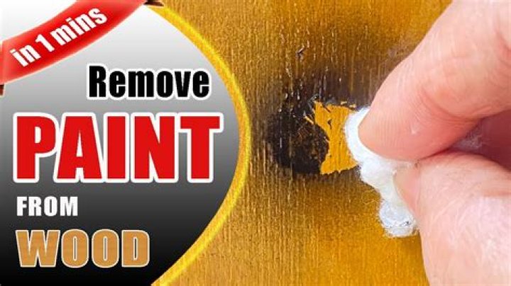 Will nail polish remover remove paint from wood?